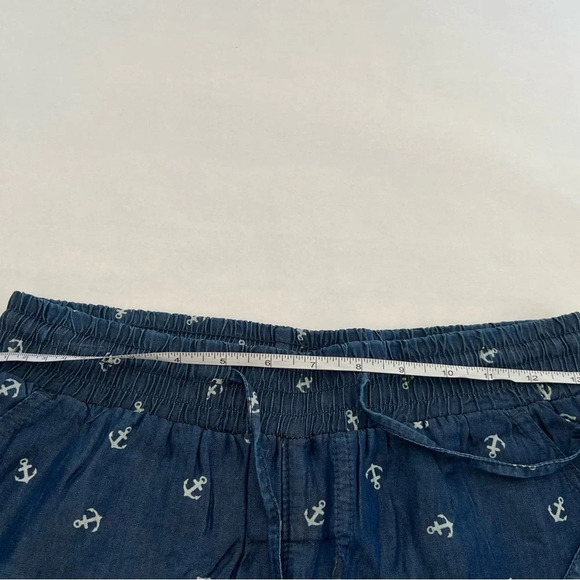 No Boundaries Shorts Womens Juniors 3-5  Denim Walking Anchor Print Jeans NWT - Picture 4 of 5